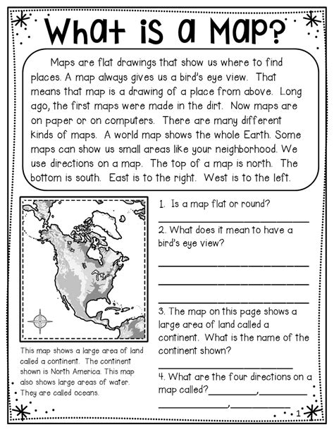 printable map skills worksheets