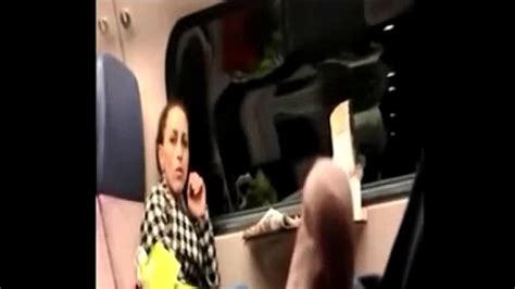 Tricky Dick Flash In Public Train To Milf Who Watching