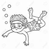 Zwemmen Kolorowanka Underwater Dzieci Rysunek Overzees Kleurend Weinig Jongen Dla Morzu Morze Nasze Grupy sketch template