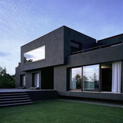 modern black house architecture decoomo