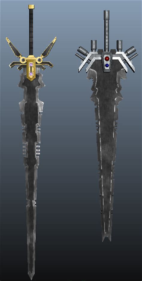 Fantasy Greatswords Game Ready 3d Model Game Ready Fbx Ma Mb