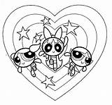 Powerpuff Coloring Pages Girls Girl Printable Kids sketch template