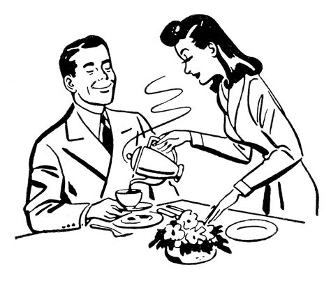 Wife And Husband Drawing Clip Art Library