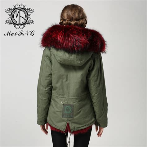 wholesale luxurious fashion winter red fox fur coat for