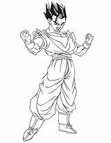 Coloring Gohan Pages Dbz Template sketch template