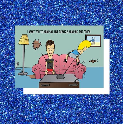 beavis and butthead pop culture funny sex card 90 s tv etsy