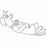 Krypto Coloring Pages Sleeping sketch template