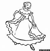 Coloring Pages Spanish Dancing Cinco Mayo Dance Kids Spain Mexican Gif Getdrawings Matador Thecolor sketch template