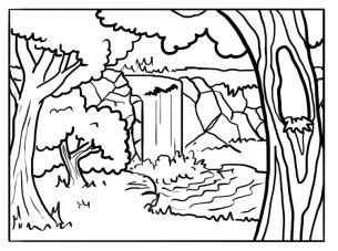 forest background coloring pages google search forest coloring