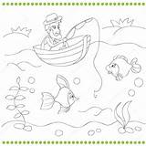 Pescatore Rybak Kolorowanka Libro Fisherman Pescatori Brill Vettoriali Salvato Risultati Ilustracja Stockowa sketch template