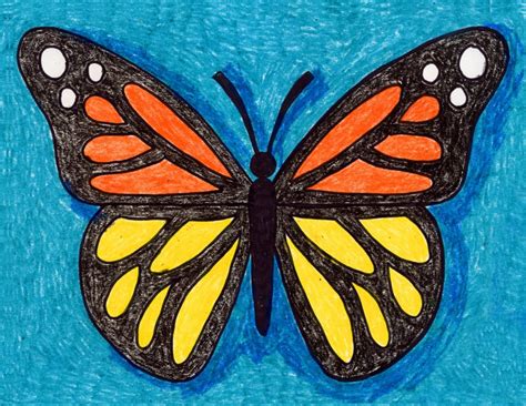 easy   draw butterfly tutorial video  butterfly coloring page