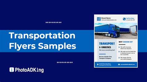 transportation flyers samples