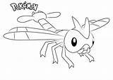 Yanma Pokemon Coloring Pages Printable Kids sketch template