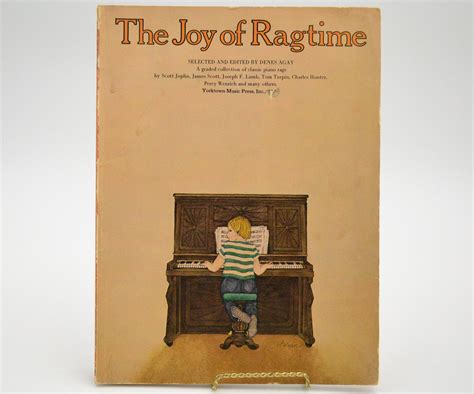 Sheet Music Book The Joy Of Ragtime Selected And Etsy