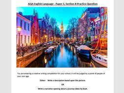 aqa english language paper  section  practice exams teaching