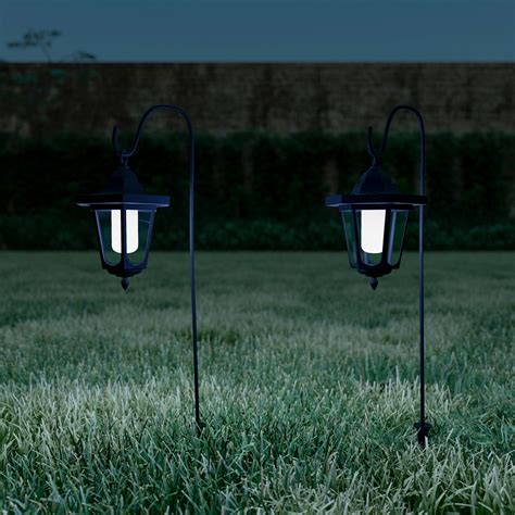 hanging solar coach lights  outdoor lighting  hanging hooks  garden path landscape