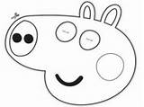 Pig Peppa Imprimir Careta sketch template