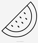 Watermelon Sandia Colorear Clipartkey sketch template