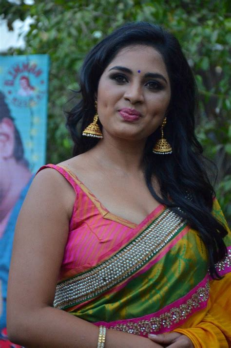 actress srushti dange stills in yellow silk saree latest