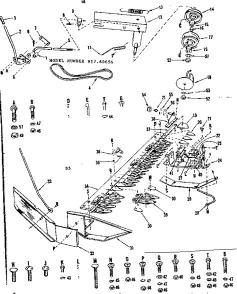 sickle bar mower parts diagram diagram   vrogue