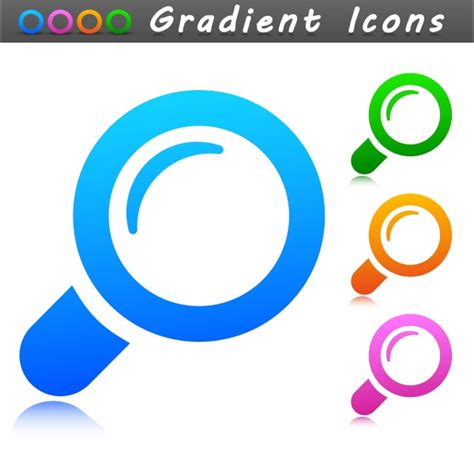 vector search concept icon symbol stock image
