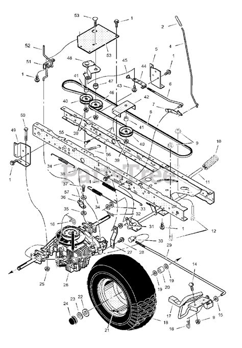 Murray Lawn Mower Parts Diagram Drive Belt Genuine