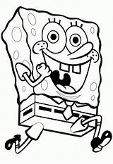 Spongebob Coloring Pages Squarepants Kids Printable sketch template