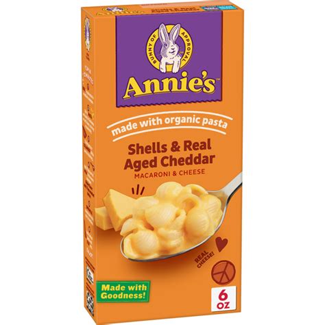 Annie S Shells And Aged Cheddar Macaroni And Cheese Mac And