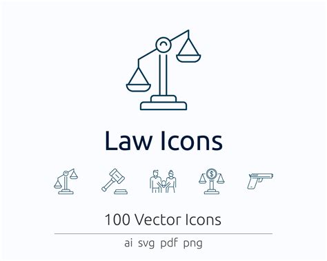 law icons  vector  png   etsy