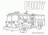 Fdny Camion Pompier Kolorowanki Samochody Samoloty Recortables Bomberos Firetruck Ecoloringpage sketch template