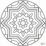 Stern Mandalas Ausmalbild Manadala Supercoloring Tegninger Ausdrucken Sun Kostenlos Stjerne Einfache Malvorlagen Papier Kategorien sketch template