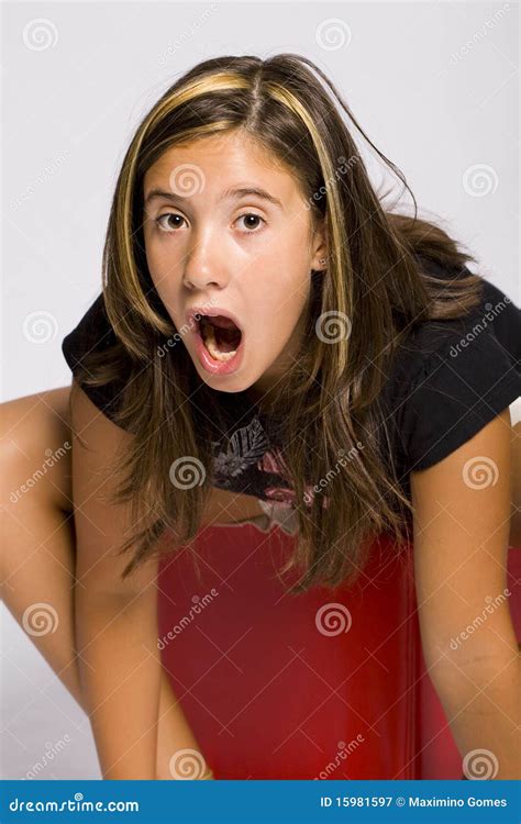 girl looking surprised stock image image of people shock 15981597