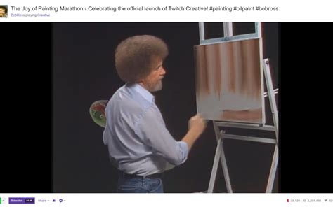 It Turns Out Twitch Loves Bob Ross’ Happy Little Trees Siliconangle