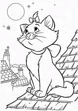 Coloring Pages Cat Marie Print Elsa Girls sketch template
