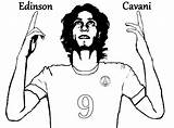 Cavani Edinson Colorir Coloriage Futebol Coloriages Hazard Fussball Joueur Quizz Messi Morningkids Joueurs Bonjourlesenfants sketch template