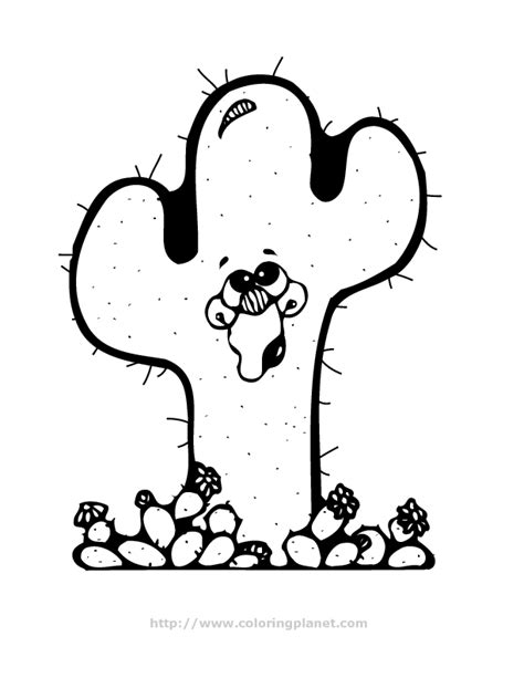 cactus coloring page coloring home