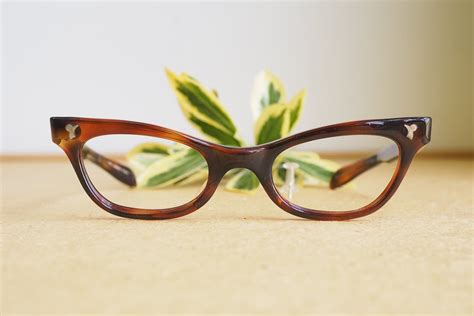 vintage eyeglass 1960s cateye glasses frames eyeglasses etsy cat