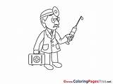 Coloring Pages Physician Sheet Title sketch template