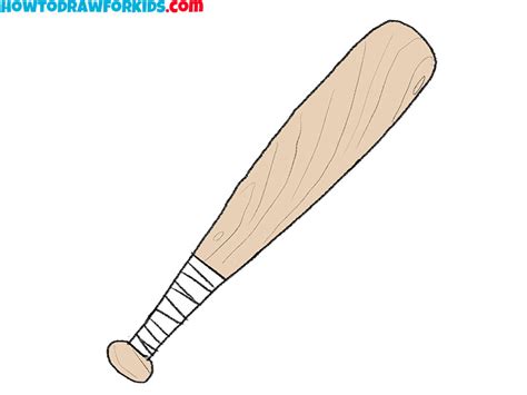 draw  baseball bat easy drawing tutorial  kids