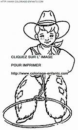 Coloring Cowboy Pages Book sketch template