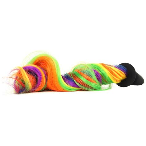 unicorn tails silicone butt plug in rainbow canada