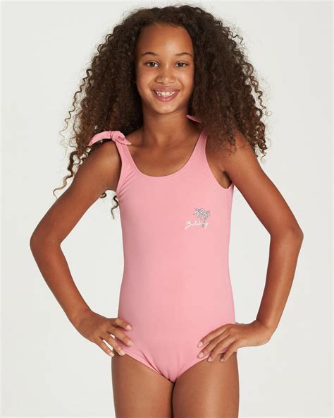 Swimwear Billabong Girls Sol Searcher One Piece Swim Party Pink