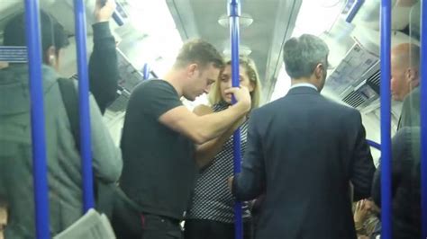 man gropes woman in london underground social experiment