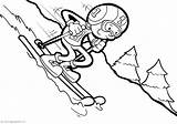 Nartach Jazda Skifahren Hiihto Ausmalbild Colorear Kolorowanki Varityskuvia Downhill Skiers Pokoloruj sketch template