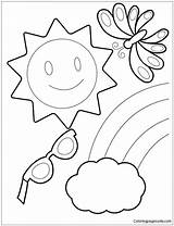 Happy Summer Pages Coloring Color Online Printable sketch template