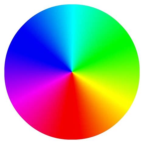 color wheel  shown  red green  blue
