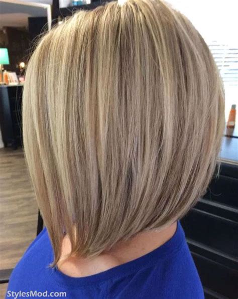 adorable look of a line long blonde bob haircuts for women