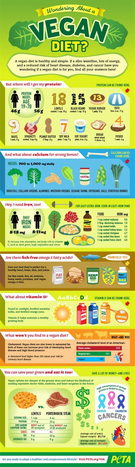 vegan diet 101 52 healthy food infographics