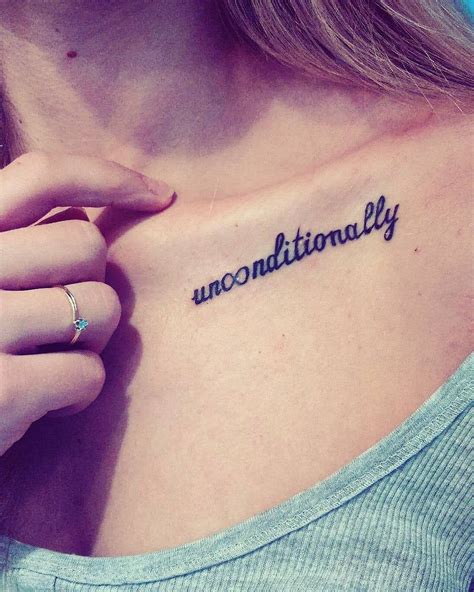 unconditionally meaningful word tattoos  word tattoos mom tattoos