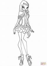 Winx Coloring Club Pages Crystal Drawing Printable 1240 14kb Drawings Categories sketch template